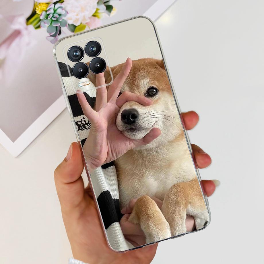 Для Realme 8 8i 8Pro 4G 5G Чехол для телефона Прозрачный Мягкий ТПУ Силиконовая Задняя Крышка Крутой Мультяшный Девичий Бампер На Realme8 8 Pro Тонкие Чехлы