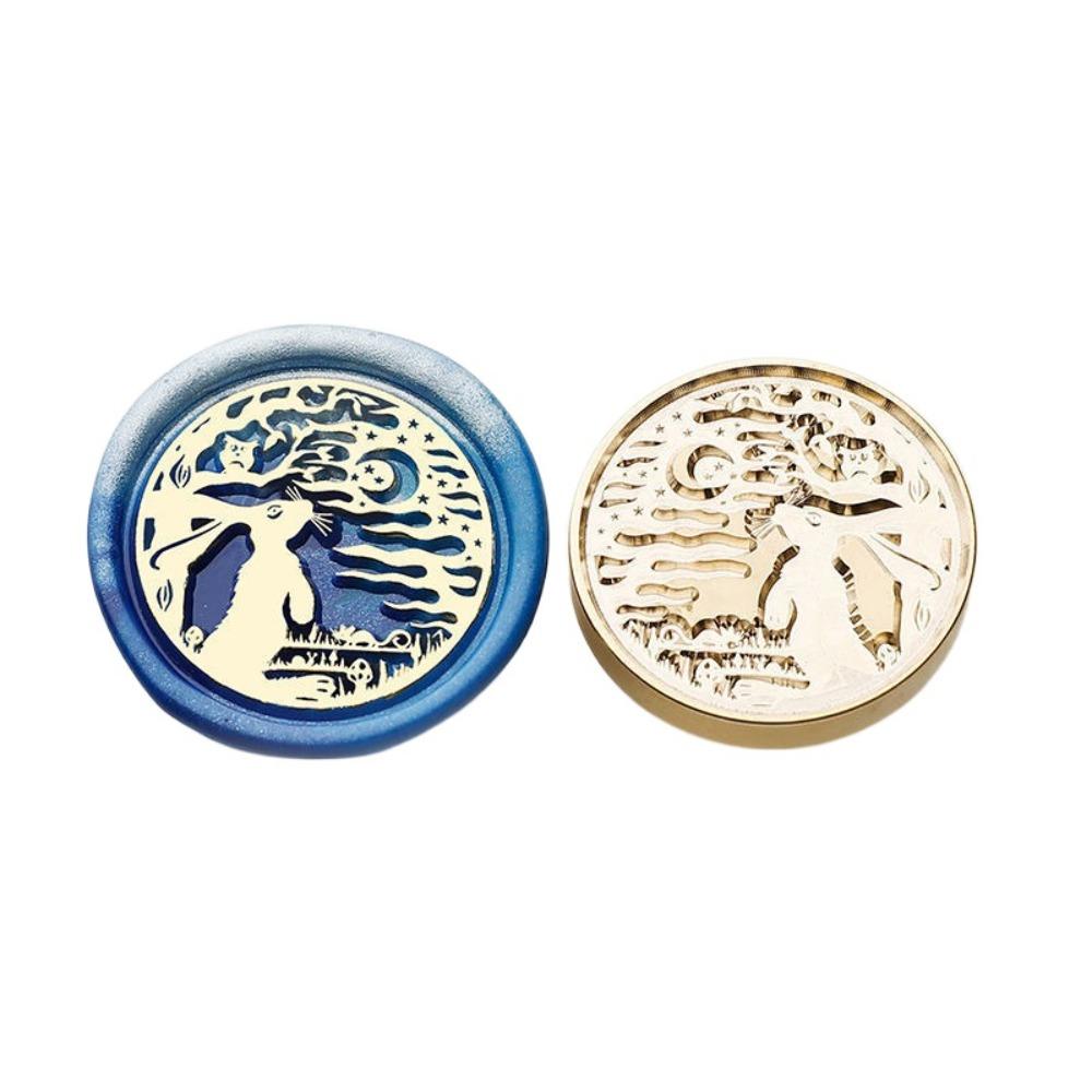 Antique Metal Sealing Wax Seals Head Sealing Wax Stamp Replace Head  for Birthday Cards