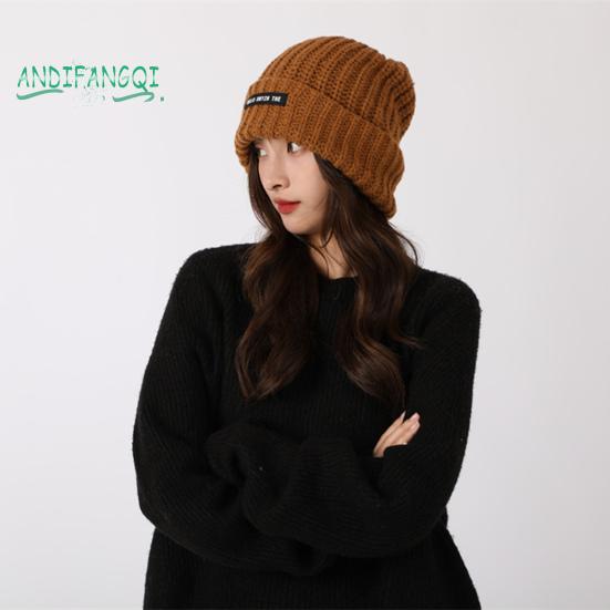 Зимняя теплая шапка - супермягкая эластичная, однотонная, ветрозащитная, утолщенная защита ушей, лыжи на открытом воздухе, женская шапка-бини