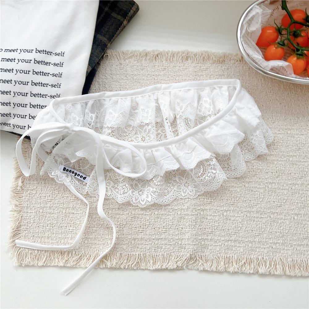 Balletcore Mini Lace Skirts Lace Up Butt Curtain Sweet White Lace Fart Curtain Girl