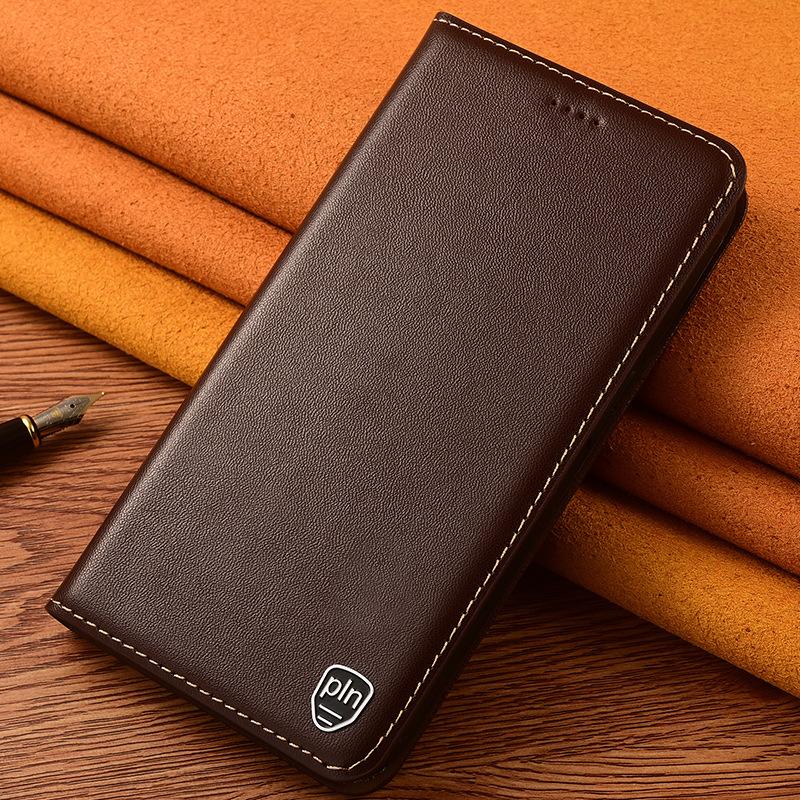 Genuine Leather Flip Anti-drop Phone Bumper Case for Redmi Turbo 4 Pro Redmi Turbo 4 Redmi Turbo 3 Full Body Protective Cover