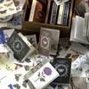 Набор мини-книг из 100 листов, винтажный миниатюрный материал, страницы для творчества в ретро-тематике, для коллажа в журнале и ручного создания