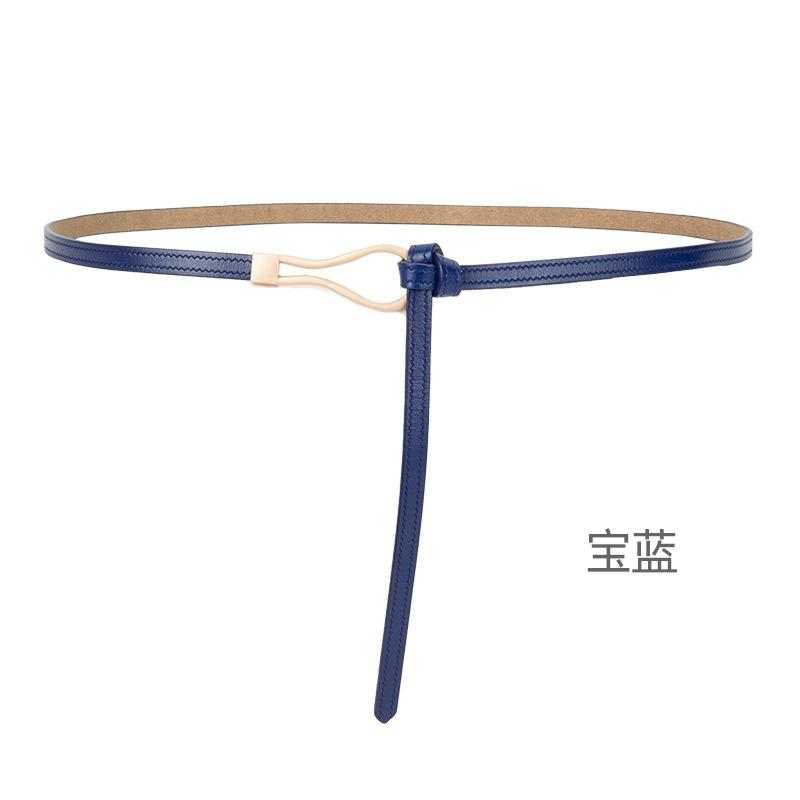 Четыре сезона в наличии новый женский кожаный тонкий ремень без отверстий дизайн декоративный пояс для платья с уплотнителем на талии универсальный двухслойный кожаный ремень