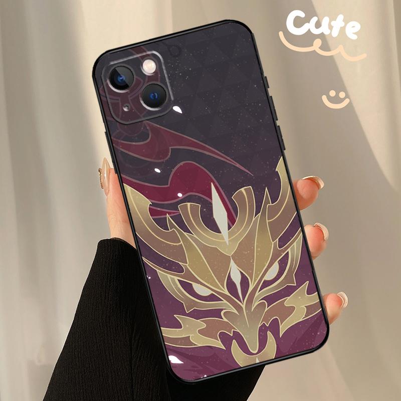 Чехол для телефона Genshin Impact Аратаки Итто Для Apple iPhone 16 15 14 13 12 11 17 Pro Max Mini 17 Air 16e 16 Plus Задняя крышка