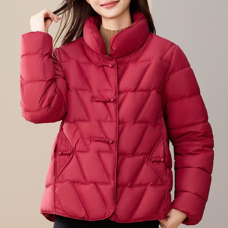 Casual Women's Winter Parkas Stand Collar Loose Warm Short Coats Thick Women Jackets