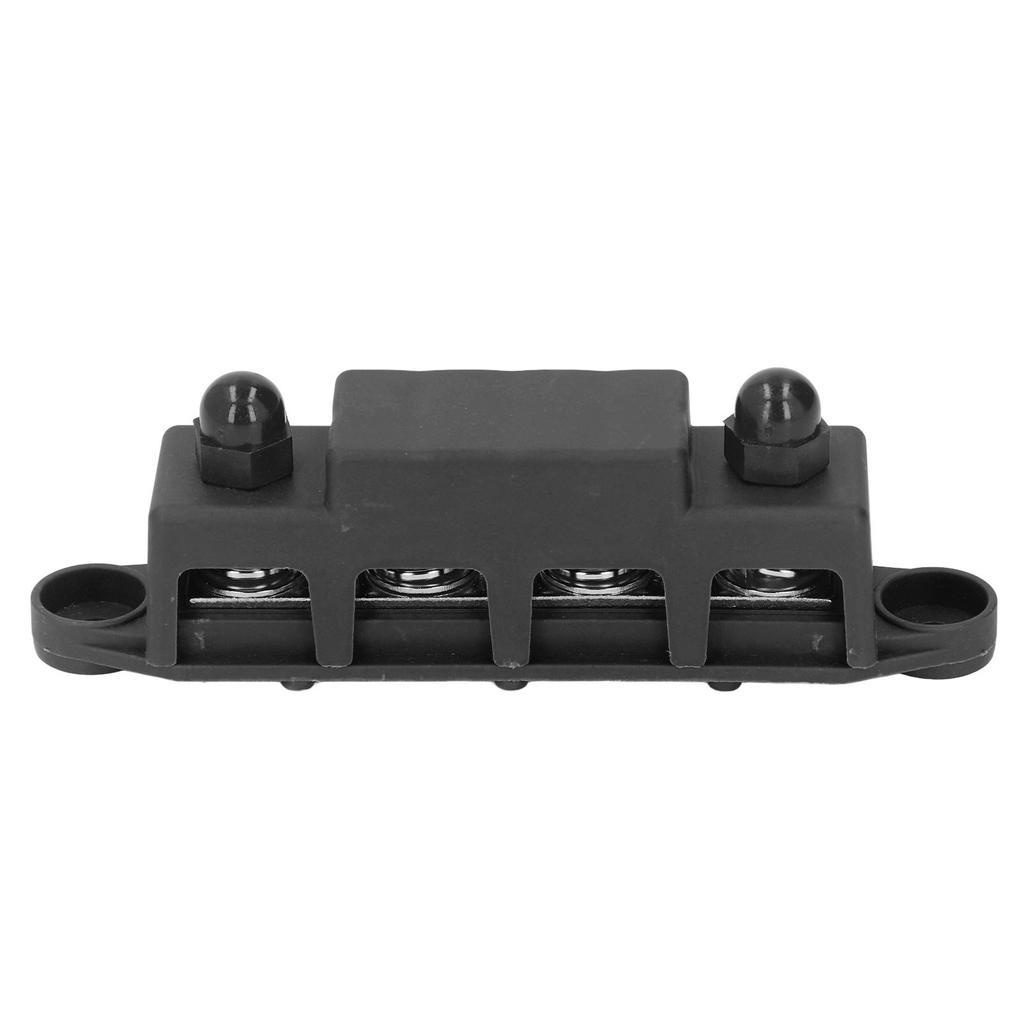 4-позиционная шина M10 шпильки блок распределения питания для автомобиля, дома на колесах, яхты 48 В постоянного тока 250 А черный