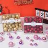 44PCS High-quality Plastic Christmas Ball Set 3cm 4cm 5cm 7 Colors Xmas Ornament Ball Suspensable Xmas Baubles Home