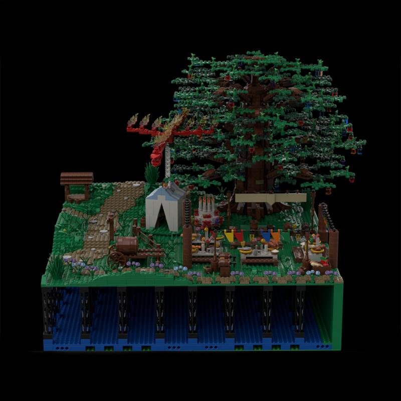 4245 деталей MOC Хоббитон Секция 8 и 9 Хоббит Властелин Колец Модель Строительные Блоки Конструкторы Рождественские Подарки Кирпичики Дети Идея