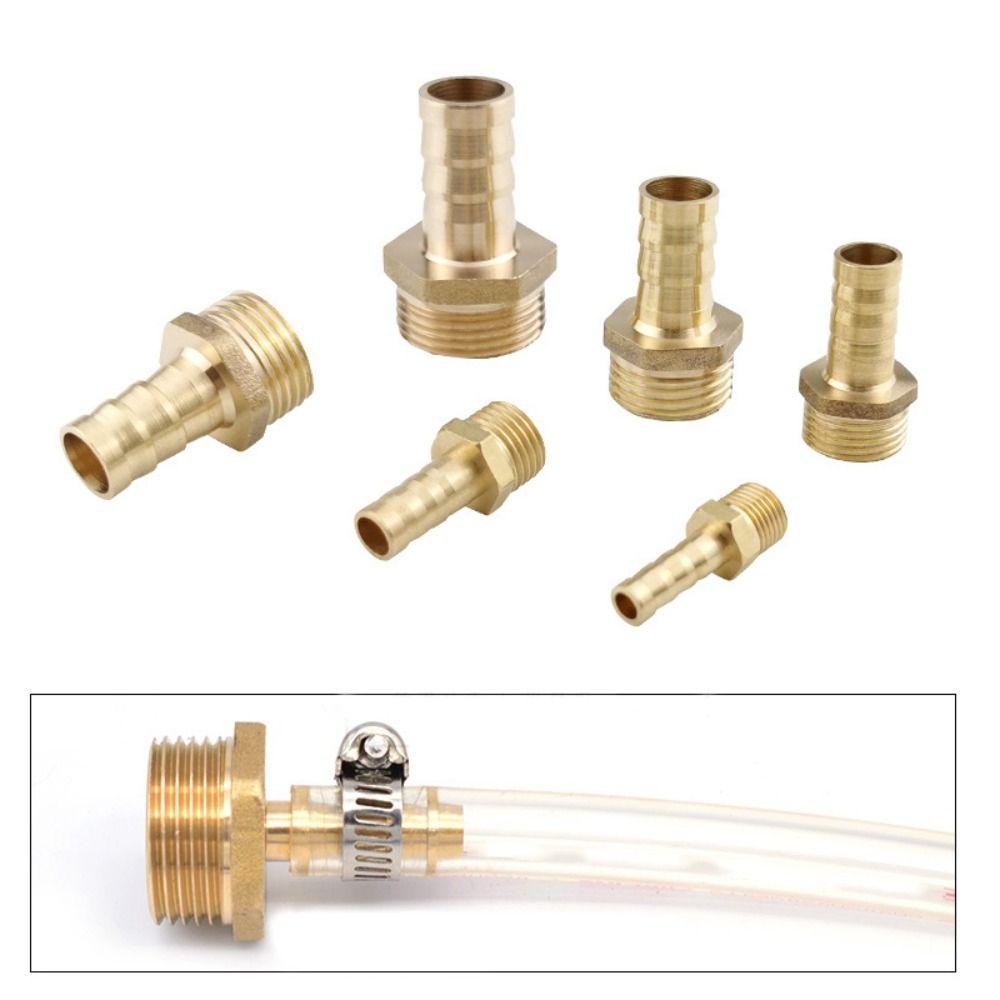 Brass Hose Barb 1/8" 1/4" 3/8" 1/2" Pipe Connector Adapter High Quality Male Threaded Joint