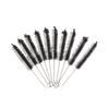 1/5PCS New Stainless Steel Spiral Handle Soft Cleaning Tools Bottle Brush Straw Cleaner Water Cup