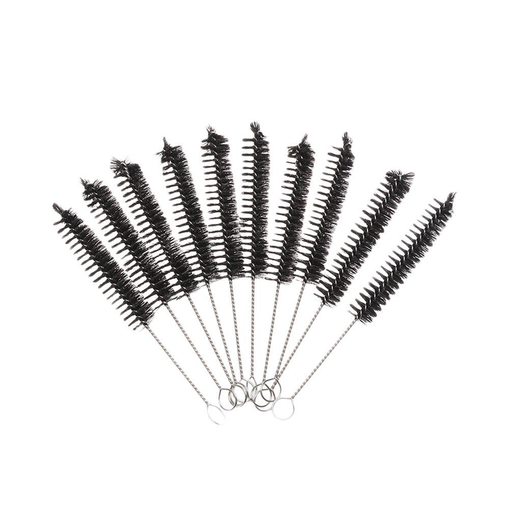 1/5PCS New Stainless Steel Spiral Handle Soft Cleaning Tools Bottle Brush Straw Cleaner Water Cup