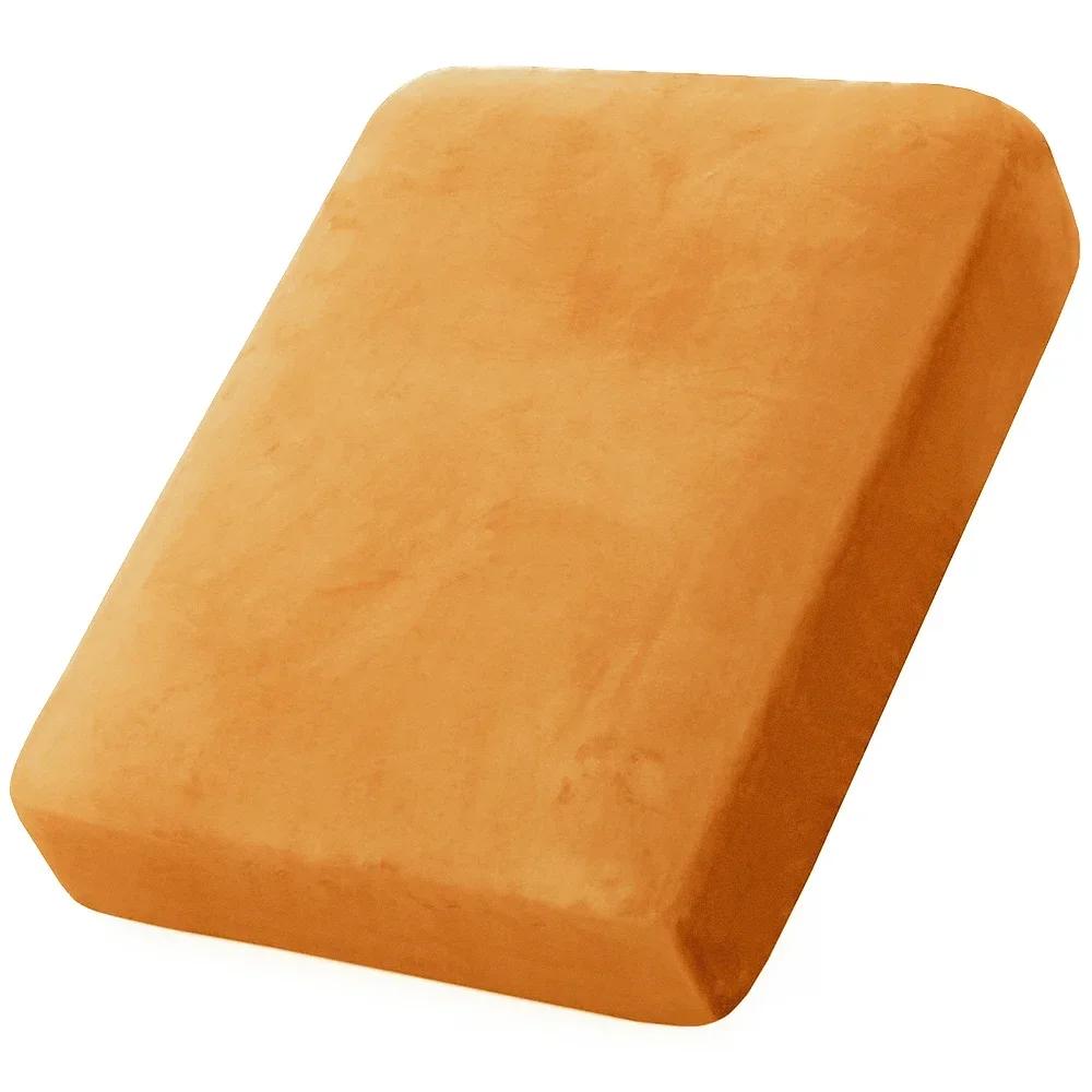 Мягкие бархатные чехлы для дивана Эластичные накидки на диван Роскошный однотонный чехол для шезлонга для гостиной, подходит для домашних животных, съемный, теплый