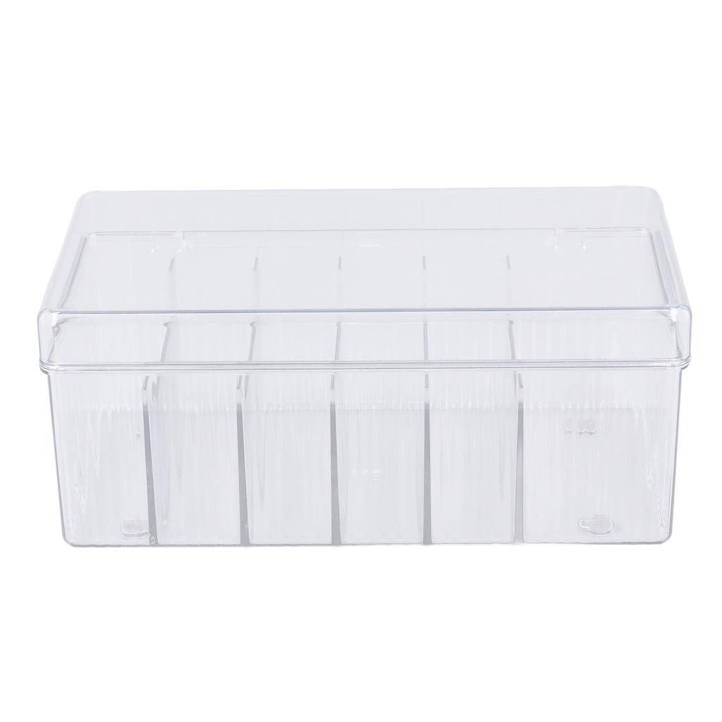 Органайзеры для хранения наращенных ресниц 6 отделений пыленепроницаемая крышка прозрачный органайзер для материалов для наращивания ресниц для салона красоты