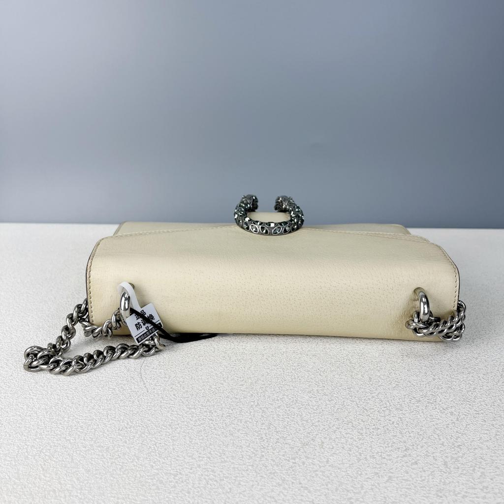 [Pre-Owned] Dionysus Tiger Head Crystal Detail Chain Leather Crossbody Bag Small - Very Good #7QIR8E