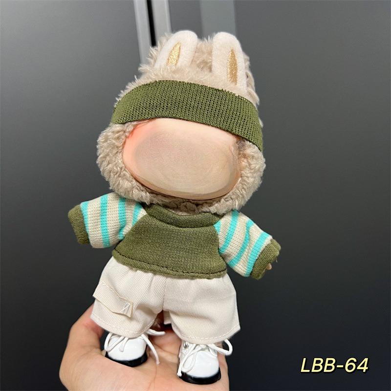 Подходит только для 17-сантиметровой тканевой куклы Лабубу, виниловых кукол, плюшевых игрушек и другой носимой одежды