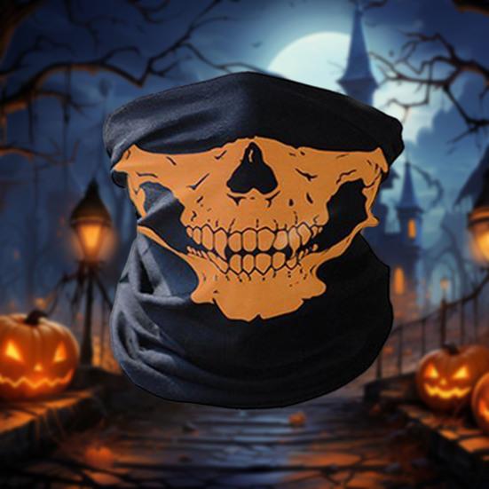 Велосипедный шейный платок с черепом на Хэллоуин, дышащий, защита от солнца и ультрафиолета, легкий, для мужчин и женщин, мотоциклетный защитный щиток, бандана, шарф