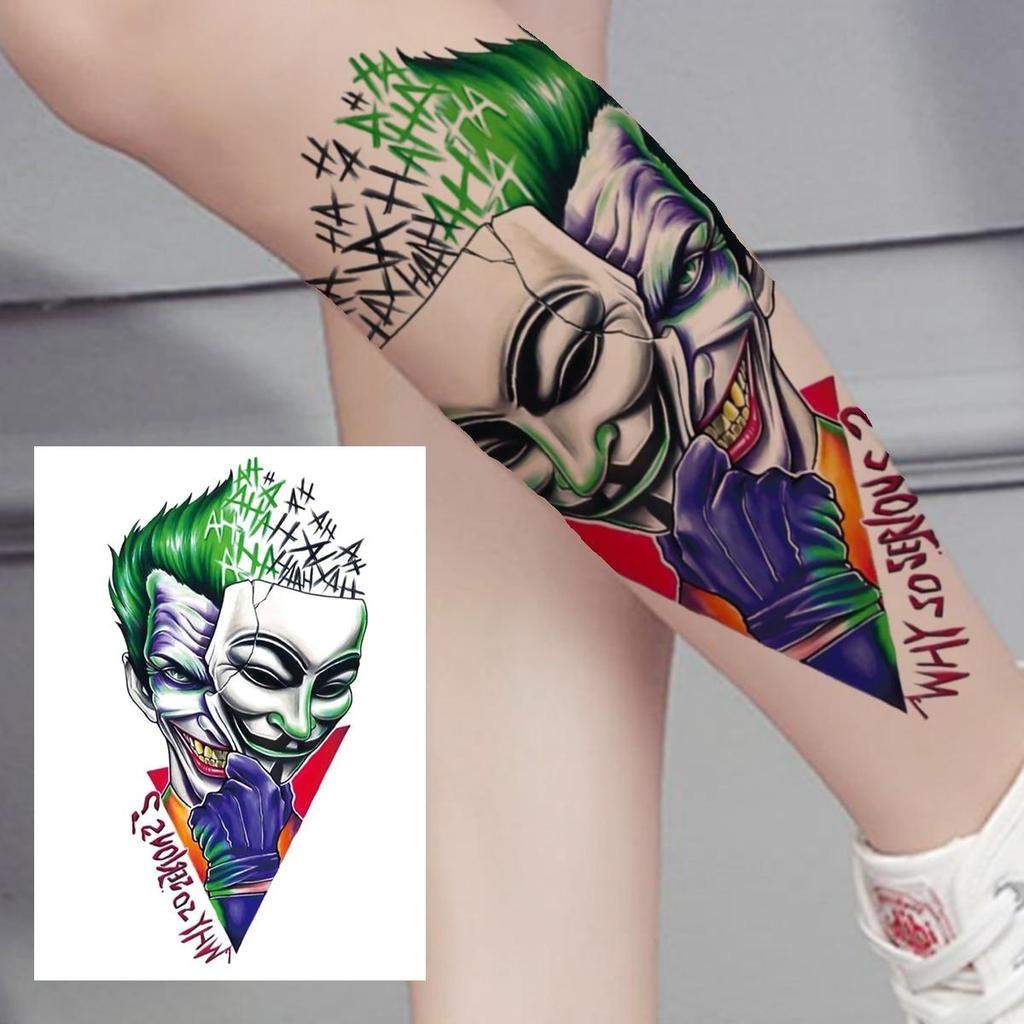 Временная татуировка с большим тигром для женщин, мужчин, детей, девочек, акварель, леопард, лев, татуировка, наклейка, поддельные одноразовые татуировки Wasit, поставки