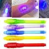 5 PCs Checkout Plastic Secret Message Invisible Ink Spy Pen UV Light Magic Marker