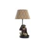 Desk Lamp - Colonial - Brown Multicolor - 220V - 50W - Monkey Figurine