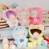 Plush Cartoon Animal Jumpsuits 10cm Hairy One-piece Garment Doll Clothes  Stuffed Cotton Doll