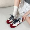Red Retro Inner Height-increasing Flat-soled Agande Training Shoes Women's Summer 2025 New Versatile Soft-soled Sports and Leisure Board Shoes
