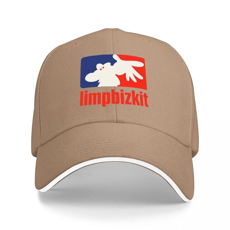 Limp Bizkit Logo Baseball Cap Classic Black Hat with Red White and Blue Design Inspired by Style Music Band Merchandise
