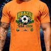 Brazil Champion Usa 2026 Soccer T Shirt Unisex Vintage Retro Badge National Flag Football Graphic Cotton Trendy Fan Streetwear