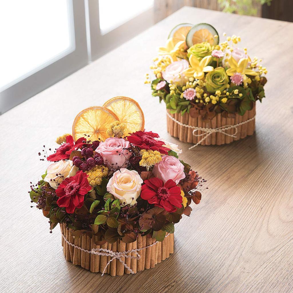 Daichi Farm Сделано в Японии Консервированный цветок Цинния Маленький диаметр цветка Примерно 12 цветков Красный 3,5-5 см