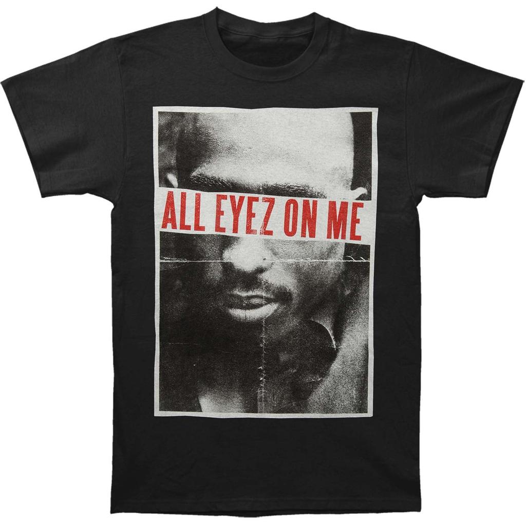 Men's Tupac All Eyez Slim Fit T-shirt Large Black