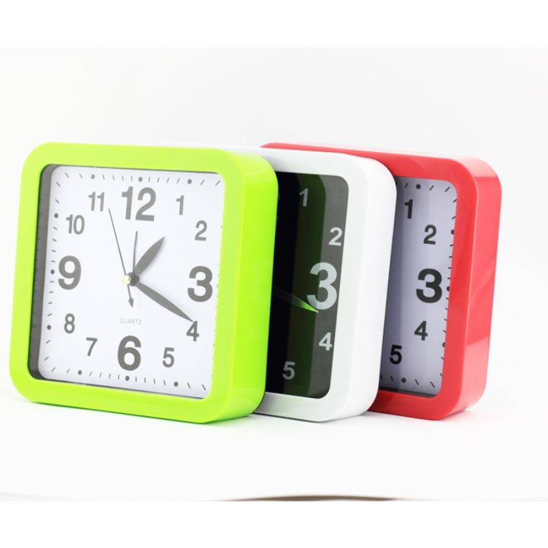 Креативный четырехсторонний маленький будильник Часы для спальни Детский ленивый будильник