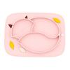 Kids Plate Cartoon Shape Suction Cup Bottom BPA Free Baby Training Dining Dish for Boys Girls