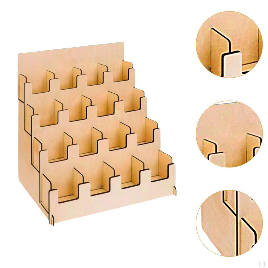 Подставка для поздравительных открыток, держатель, 4 уровня, простая сборка, стеллаж для хранения, коллекционная карта