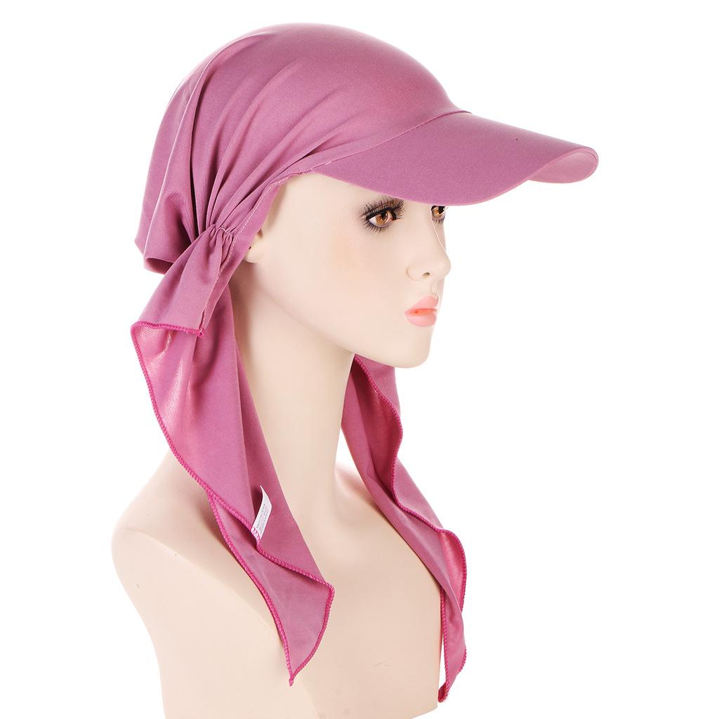 Curved Multicolor Muslim Hijab Baseball Cap