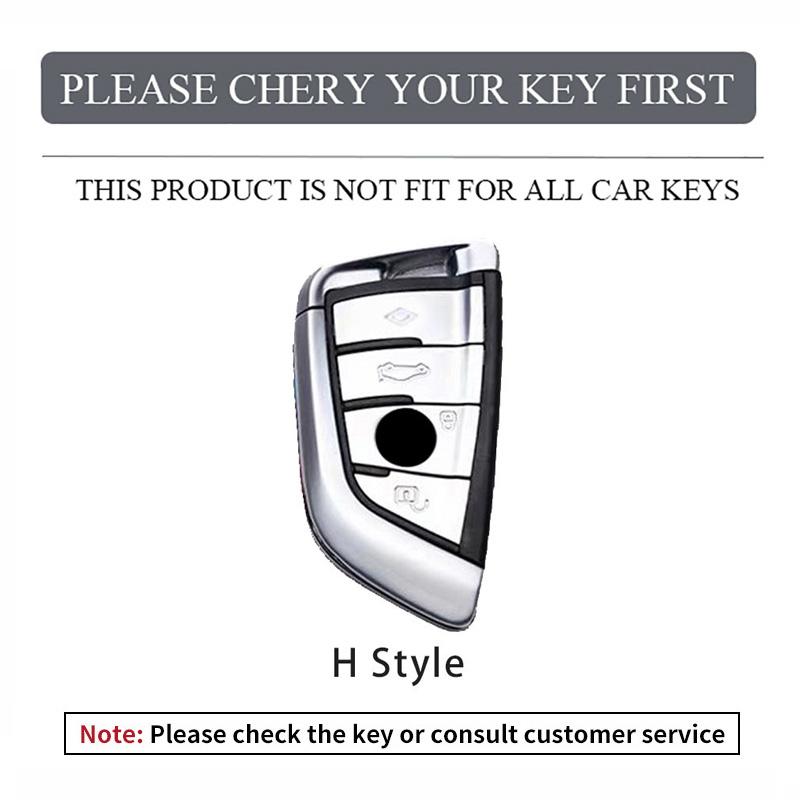 BBLA3 Metal Car Key Case Shell Accessories For BMW 1 2 3 4 5 6 7 Series X1 X3 X4 X5 X6 X7 F10 F20 F30 G20 G30 G01 F15 F16 G02 G05 F34