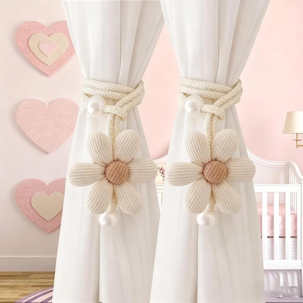 Elegant Curtain Tieback Adjustable Petal Curtain Buckle Sweet Petal Curtain Straps  Bedroom