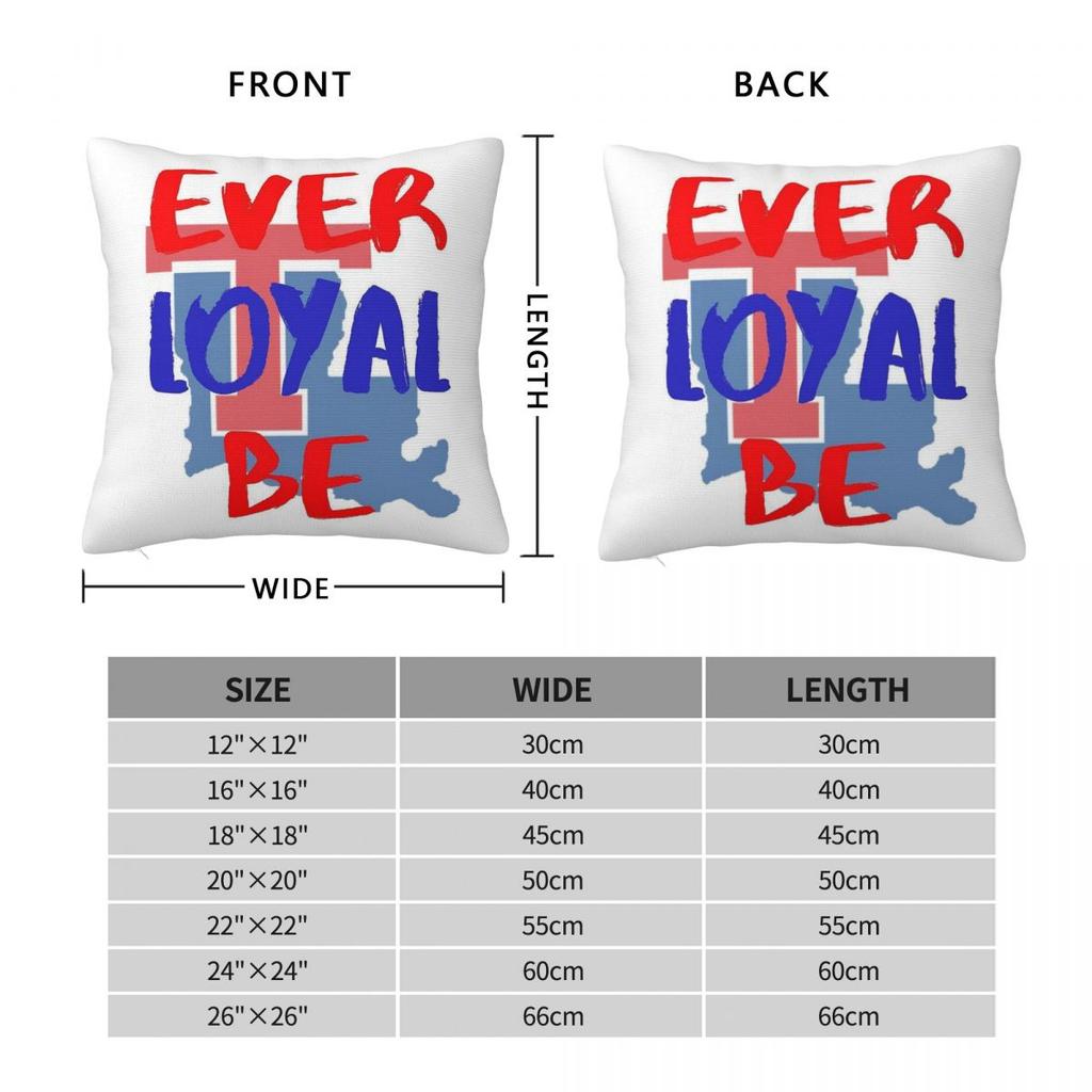 Ever Loyal Be Square Pillowcase Polyester Linen Velvet Pattern Zip Decorative Throw Pillow Case Car Cushion Cover
