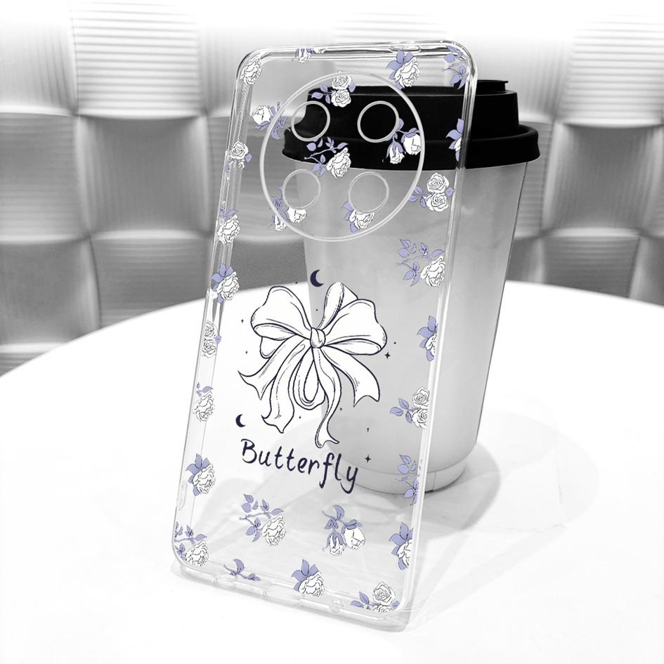 Case For Honor X9c Cover Magic 7 Lite Funda BRP-NX1 Fashion Flower Transparent TPU Silicone Back Cover For HonorX9c Smart Bumper