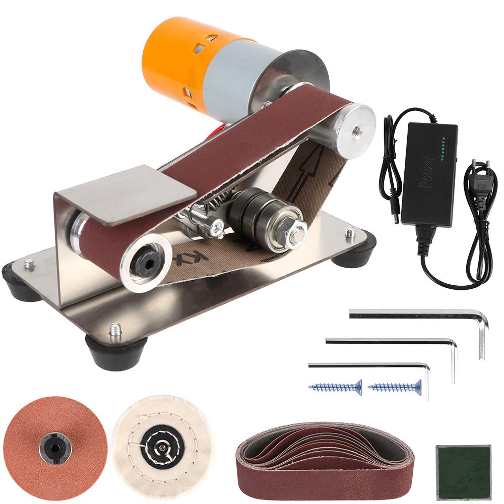 7-скоростная электрическая шлифовально-полировальная шлифовальная машина Мини-шлифовальная машина Электрическая точилка Ленточная шлифовальная машина вилка ЕС