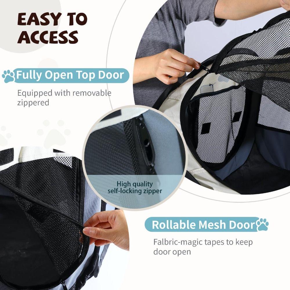 Складной манеж для питомцев, портативный вольер для питомцев, домик для питомцев, для использования в помещении и на улице, для путешествий, кемпинга