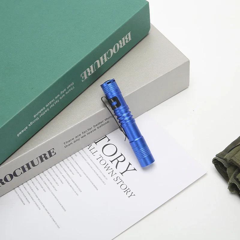 Мини портативный светодиодный фонарик с зажимом, ультра яркий карманный фонарик с высоким люменом для кемпинга на открытом воздухе, чрезвычайная ситуация