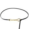 Fashion Gold Twists Knot Decoration Women Thin Belt For Fashion Dress And Summer Outfits