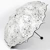 Anti - UV Black Coating Hibiscus Flower Umbrella Princess Girl Fashion Wave Edge Sunshade Umbrella