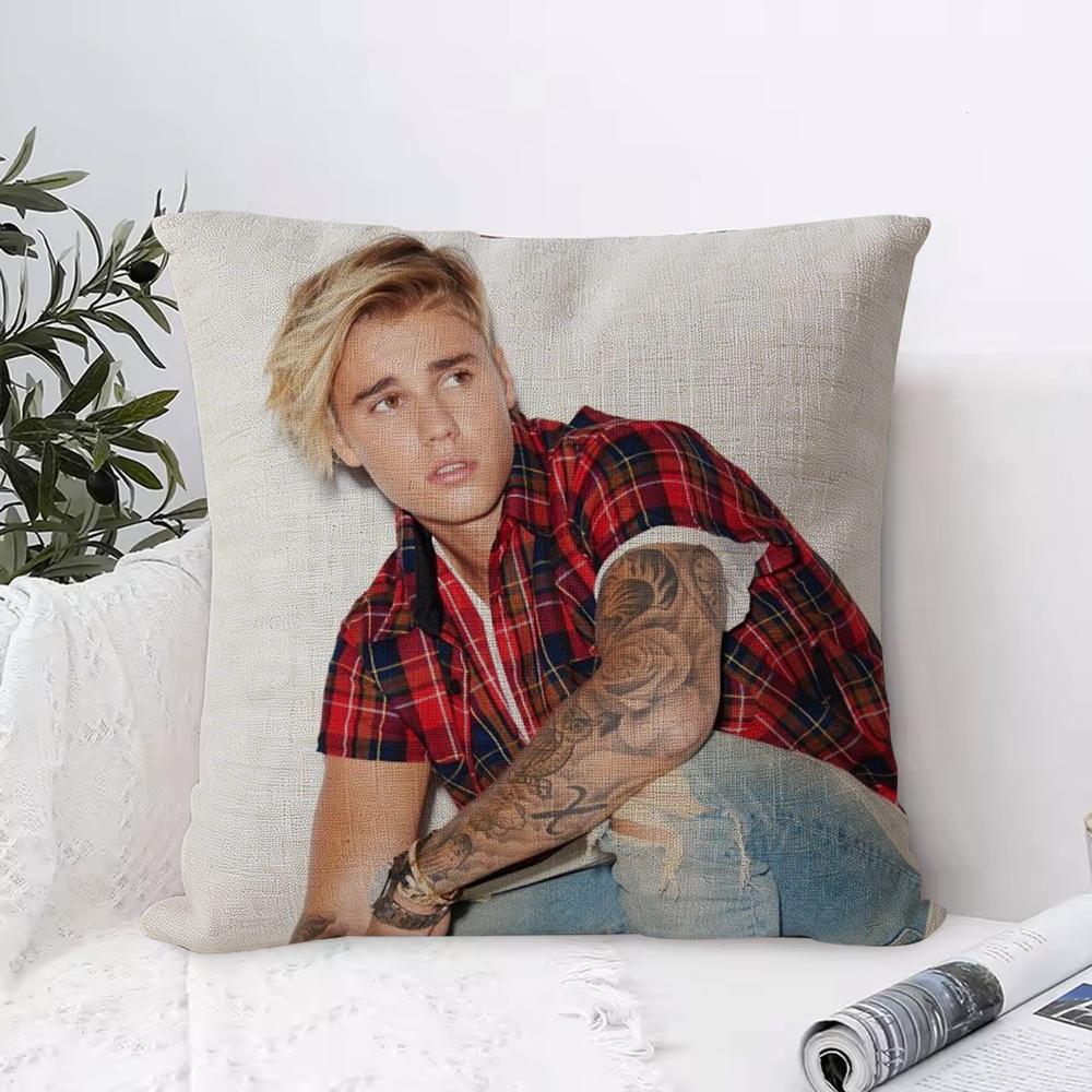 Распродажа JJustin B Bieber Наволочка-подушка Эко-лен Наволочка для подушки Двусторонний принт Дышащая Прочная Молния Домашний Декор Подарок