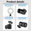 Крепление для штатива с винтом 1/4 дюйма типа "горячий башмак", адаптер головки камеры, шаровая головка с фиксатором, держатель кронштейна для светодиодной вспышки для DSLR DV камер