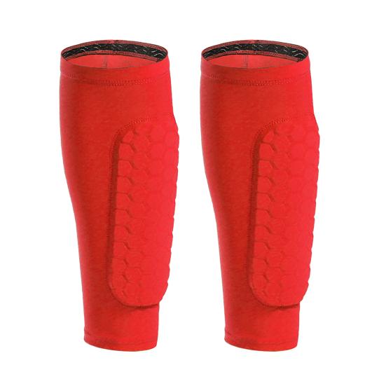 1 Pair Soccer Shin Guards Adults Impact Protection Shin Guards with Honeycomb Pads Anti-Slip Ski Shin Pads for Football Rugby Tennis