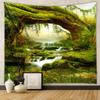 Домашний гобелен Настенный гобелен Лесной гобелен Фоновая ткань Для декора гостиной спальни Декоративное настенное искусство