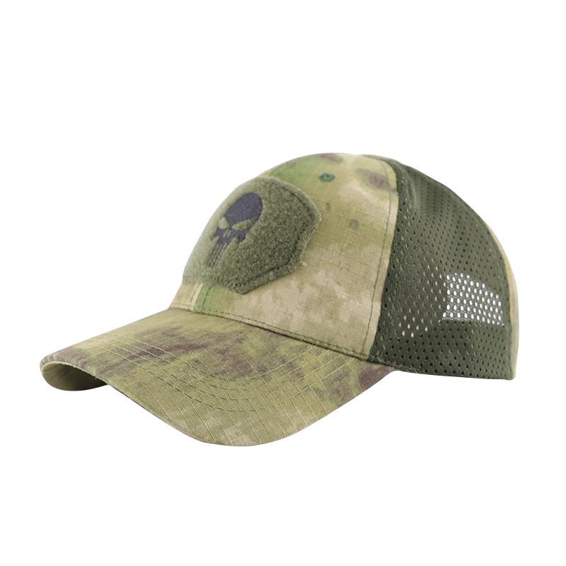 Дышащая тактическая бейсболка камуфляжной расцветки - Кепка с козырьком от солнца для альпинизма и велоспорта