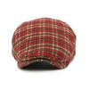 Осень Зима Клетчатый Берет Мужской Кепка с Козырьком Женский Британский Ретро Прогрессивный Кепка Кепка Художника