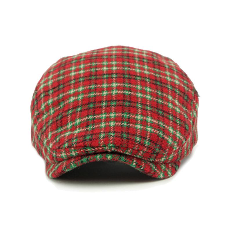 Осень Зима Клетчатый Берет Мужской Кепка с Козырьком Женский Британский Ретро Прогрессивный Кепка Кепка Художника