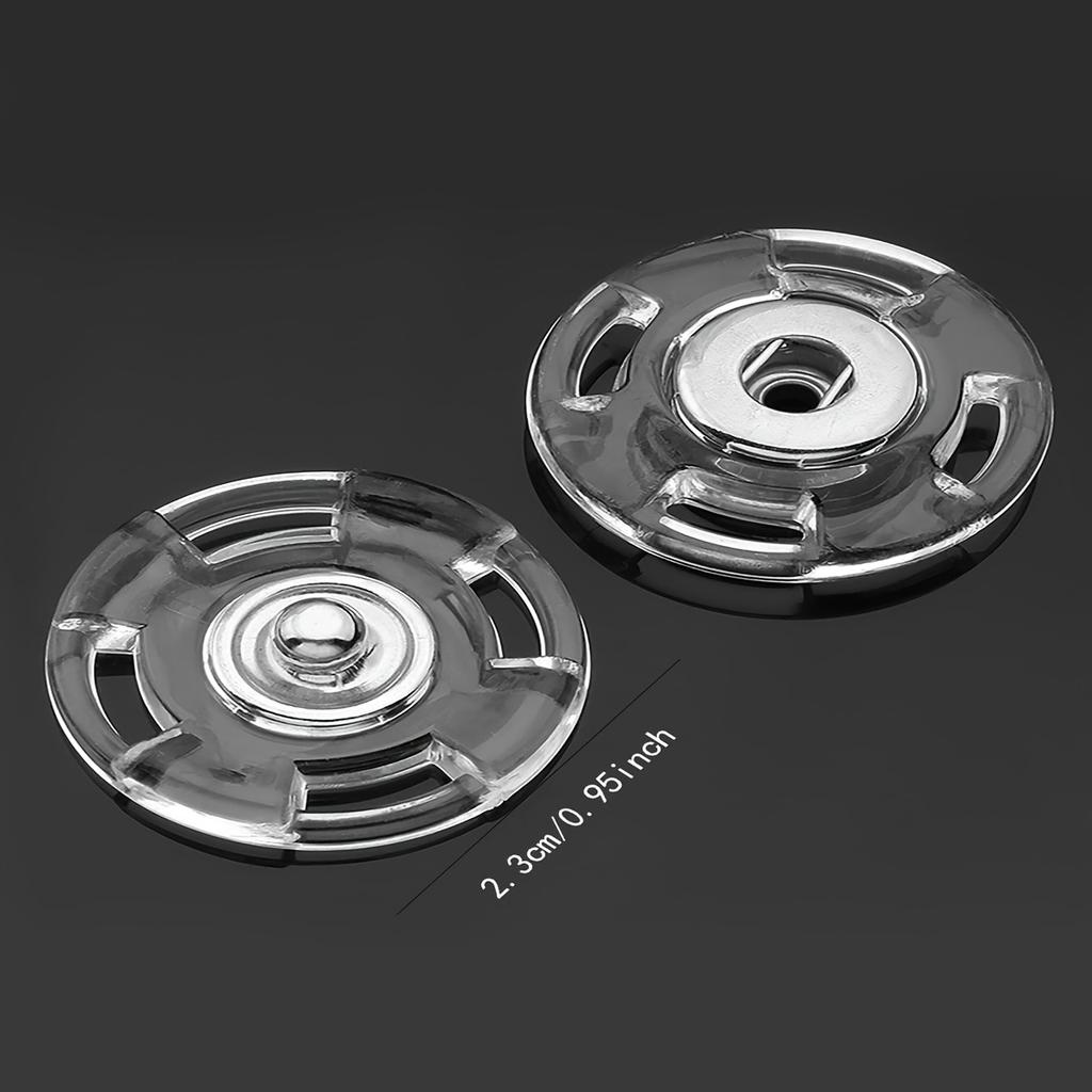 5/10 пар Прозрачная застежка-23 мм Сделай сам Невидимая кнопочная застежка Круглая кнопка-защелка Акриловая кнопка-кнопка Швейные принадлежности